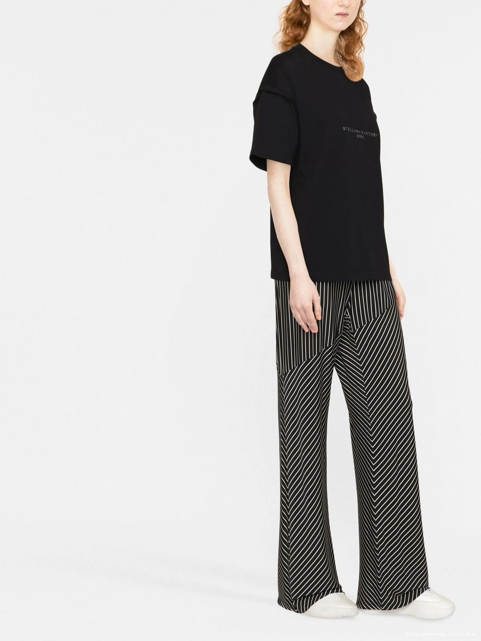 Affordable Women T-shirt Stella logo McCartney sequin-embellished 0704